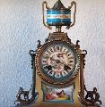 Clock with candlesticks