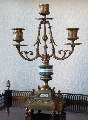 Clock with candlesticks