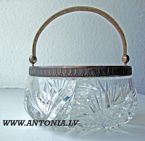 Хрустальная сахарница