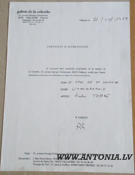 Andre Torre (1929-1999) 
