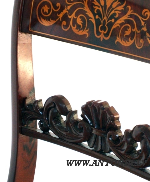 Стулья красного дерева, 6 шт.