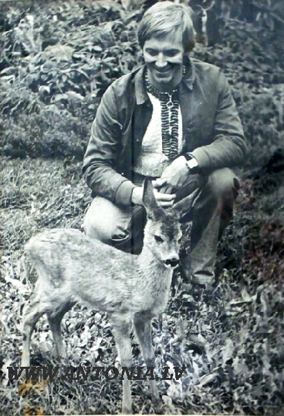 Baletmeistars Māris Liepa (1936-1989) ar stirnu
