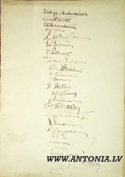 3 photos of the artists and 3 pages