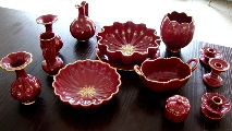 Gefle Rubin porcelain tableware - 12th pieces
