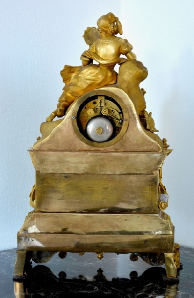 Fireplace clock
