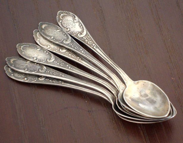 Six teaspoons