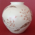 Vase with bent grass motifs