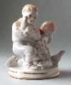 Statuette. Children with pigeons. Model author - S. Bolzan- Golembovska