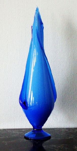 Vāze - zilais zieds